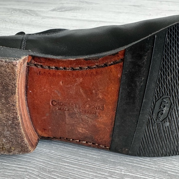 [SOLD] Crockett & Jones Chelsea Boots - Black Calf Leather Size 9UK/10US - Picture 3 of 4